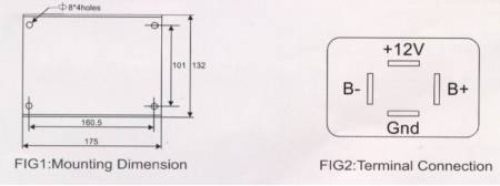 Tamaño mecánico del convertidor de 48 V